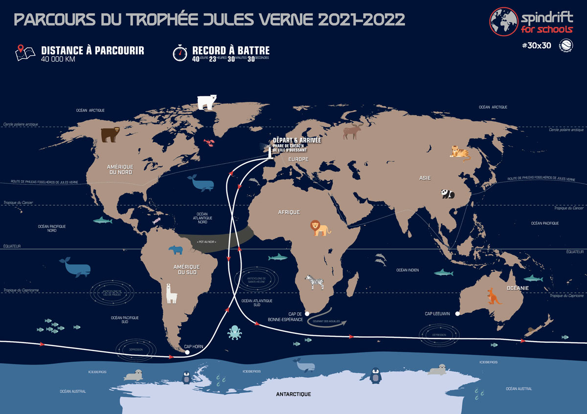 Le parcours du Trophée Jules Verne